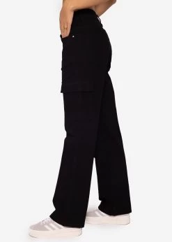 Low Waist Cargo Pants, Schwarz -Sassyclassy SassyClassy low waist cargo pants schwarz S3201B5374 34 6JkhakHuxmIXgZ