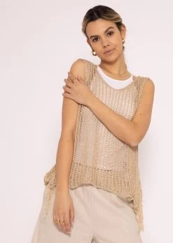 Lurex Netz-Top, Gold 15 Lurex Netz-Top, Gold -Sassyclassy SassyClassy lurex netz top gold S3202B5569 14
