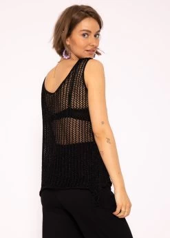 Lurex Netz-Top, Schwarz 13 Lurex Netz-Top, Schwarz -Sassyclassy SassyClassy lurex netz top schwarz S3202B5568 4