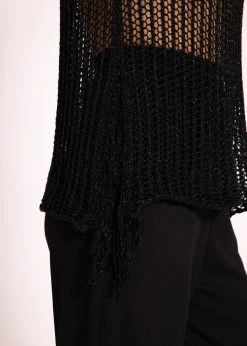 Lurex Netz-Top, Schwarz 15 Lurex Netz-Top, Schwarz -Sassyclassy SassyClassy lurex netz top schwarz S3202B5568 6