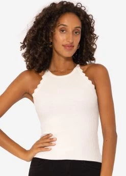 Lurex Stricktop - Offwhite