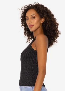 Lurex Stricktop - Schwarz 12 Lurex Stricktop - Schwarz -Sassyclassy SassyClassy lurex stricktop schwarz S3207T6148 2K3dUs21xHiOwX