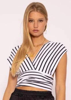Multiway-Top, Gestreift, Schwarz/weiß 19 Multiway-Top, Gestreift, Schwarz/weiß -Sassyclassy SassyClassy multiway top gestreift schwarz weiss S3202B5513 7