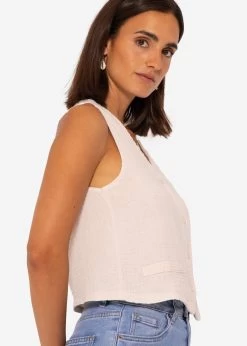 Musselin Anzugweste, Hellbeige -Sassyclassy SassyClassy musselin anzugweste hellbeige S3207B6045 1089HEh6R92be3i