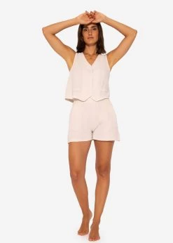 Musselin Anzugweste, Hellbeige -Sassyclassy SassyClassy musselin anzugweste hellbeige S3207B6045 1tgDIYXvz3OPhR