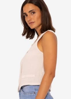 Musselin Anzugweste, Hellbeige -Sassyclassy SassyClassy musselin anzugweste hellbeige S3207B6045 8QndWDewp3SkYW