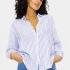 Musselin Bluse, Offwhite, Blau Gestreift -Sassyclassy SassyClassy musselin bluse blau gestreift offwhite S3202B5547 2VbudIEbaFbYEI