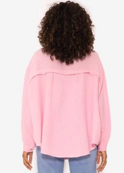Musselin Bluse Oversize, Kurz, Babyrosa -Sassyclassy SassyClassy musselin bluse oversize kurz babyrosa S2201B4497 3EHGbJvQuYtfyG
