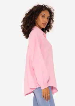 Musselin Bluse Oversize, Kurz, Babyrosa -Sassyclassy SassyClassy musselin bluse oversize kurz babyrosa S2201B4497 4veauELQr0LL9D