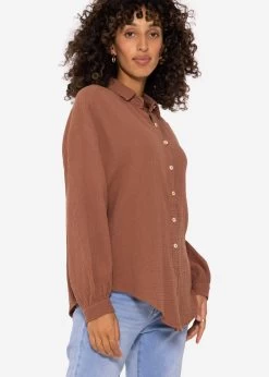 Musselin Bluse Oversize, Kurz, Cafelatte 13 Musselin Bluse Oversize, Kurz, Cafelatte -Sassyclassy SassyClassy musselin bluse oversize kurz cafelatte S2201B4517 4KFwLzbpPYN5Du