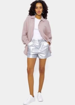 Musselin Bluse Oversize, Kurz, Puderrosa -Sassyclassy SassyClassy musselin bluse oversize kurz puderrosa S2205B4791 2IwTLjpCzoEgYW