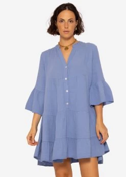 Musselin Kleid, Blau -Sassyclassy SassyClassy musselin kleid blau S2206B3859 7yn7fmxeRPSOy3i4IH2sOSTyf2L