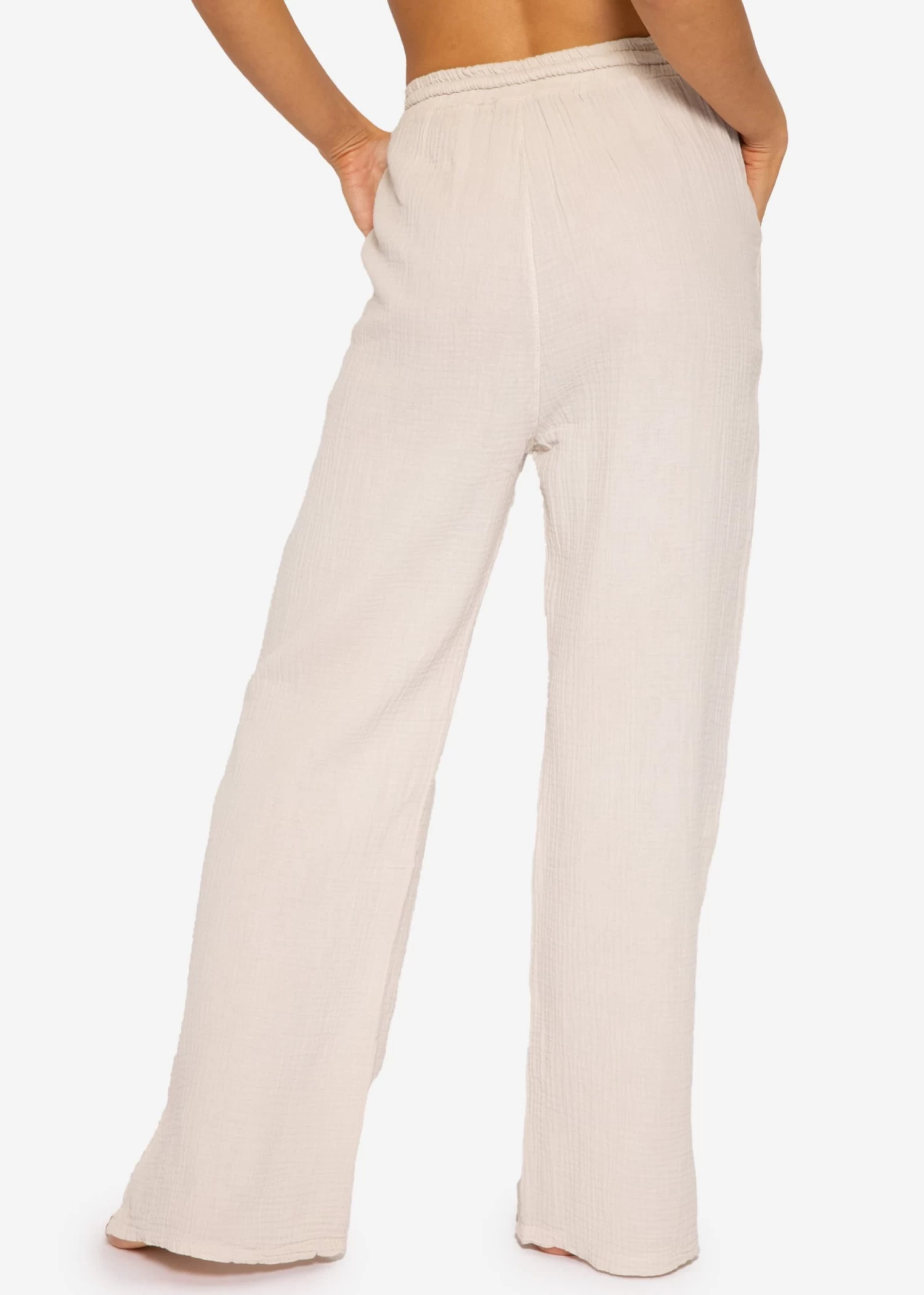 Musselin Pants, Hellbeige 9 Musselin Pants, Hellbeige – Bild 7