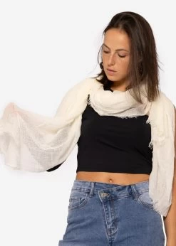 Musselin Schal, Offwhite -Sassyclassy SassyClassy musselin schal offwhite S2208A1168 4NnD7ydTV4oaGM