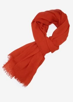 Musselin Schal, Orangerot -Sassyclassy SassyClassy musselin schal orange S2208A1166 2vZJ0N0uBRMZD4