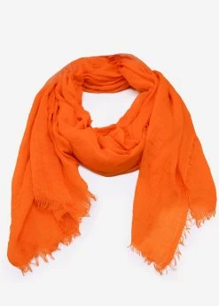 Musselin Schal, Orange -Sassyclassy SassyClassy musselin schal orange S2208A1199 3Fn1G5hfnIxkO1