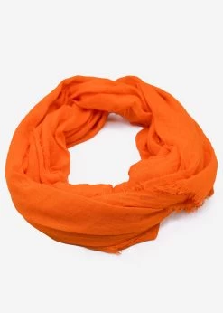 Musselin Schal, Orange -Sassyclassy SassyClassy musselin schal orange S2208A1199 5