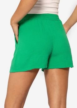 Musselin Shorts, Grün -Sassyclassy SassyClassy musselin shorts grun S2207B4916 2gQIwTjfZ93tTb