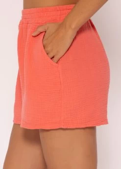 Musselin Shorts, Koralle -Sassyclassy SassyClassy musselin shorts koralle S2206B4842 47HUlWTUZePa44