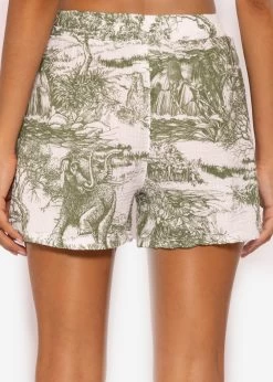 Musselin Shorts Mit Print, Khaki -Sassyclassy SassyClassy musselin shorts mit print khaki S3206B5966 3pydlqqUK4OeYd