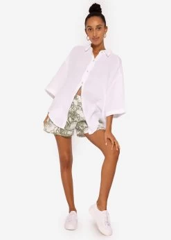 Musselin Shorts Mit Print, Khaki -Sassyclassy SassyClassy musselin shorts mit print khaki S3206B5966 6ObSTkjPl8piuq