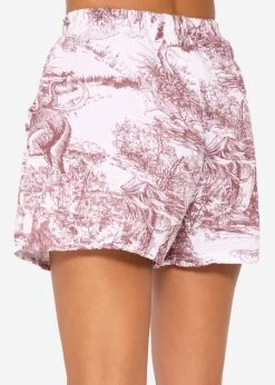 Musselin Shorts Mit Print, Weinrot -Sassyclassy SassyClassy musselin shorts mit print weinrot offwhite S3203B5706 4AUDbEwxB24liX