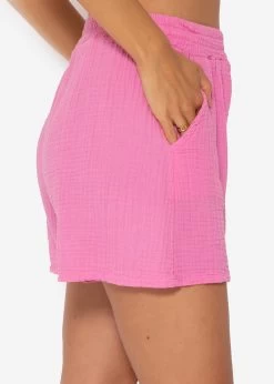 Musselin Shorts, Pink -Sassyclassy SassyClassy musselin shorts pink S3205B5940 2feRIpsSEWakDv