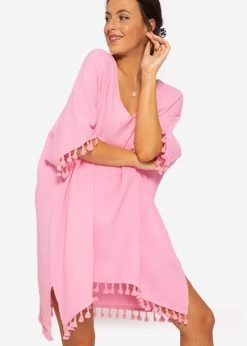 Musselin Tunika Mit Tassels, Babyrosa