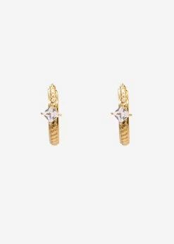 Ohrringe Mit Funkelndem Steinchen, Gold 11 Ohrringe Mit Funkelndem Steinchen, Gold -Sassyclassy SassyClassy ohrringe mit funkelndem steinchen gold S3207AO1442 3