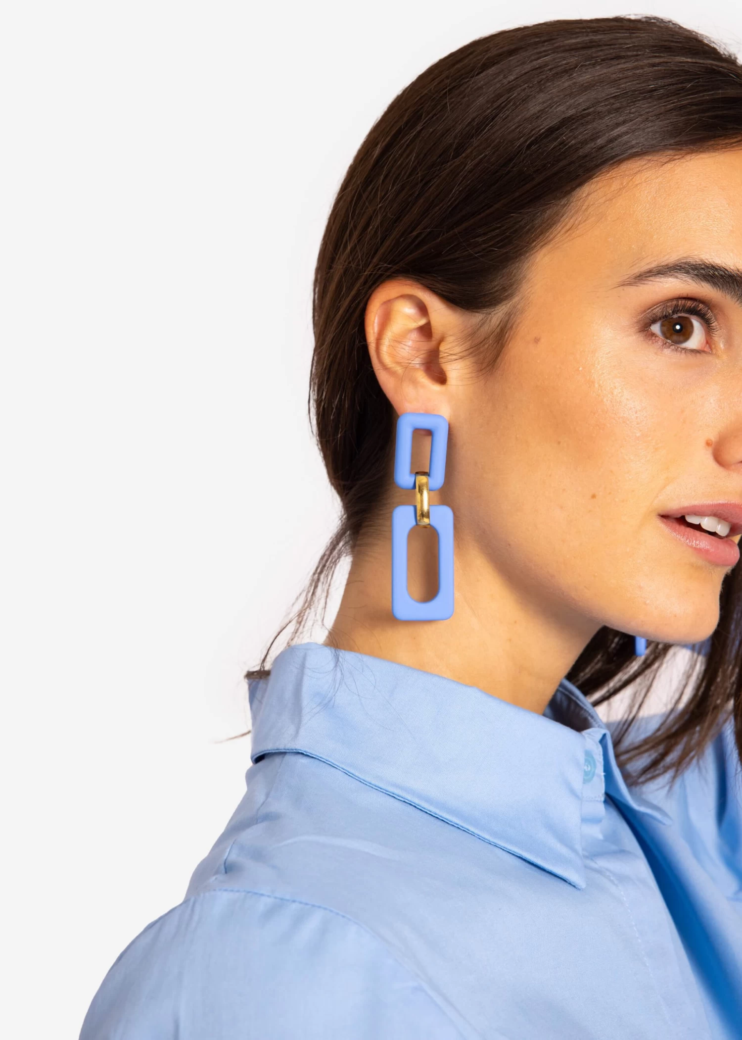 Ohrstecker, Blau 4 Ohrstecker, Blau – Bild 2