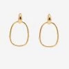 Ohrstecker Mit Ovalem Anhänger, Gold -Sassyclassy SassyClassy ohrstecker mit ovalem anhanger gold S2210A1248 2