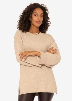 Oversize Pullover Mit Seitenschlitzen - Beige 15 Oversize Pullover Mit Seitenschlitzen - Beige -Sassyclassy SassyClassy oversize pullover mit seitenschlitz beige S3206B5981 5U890YnXLrcQbl