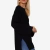 Oversize Pullover Mit Seitenschlitzen - Schwarz -Sassyclassy SassyClassy oversize pullover mit seitenschlitz schwarz S3206B5982 61qo0qBoQ7zMUg