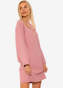 Oversize Kleid In Strick - Altrosa 16 Oversize Kleid In Strick - Altrosa -Sassyclassy SassyClassy oversize strickkleid altrosa S3206B5976 4