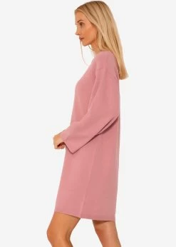 Oversize Kleid In Strick - Altrosa 18 Oversize Kleid In Strick - Altrosa -Sassyclassy SassyClassy oversize strickkleid altrosa S3206B5976 5