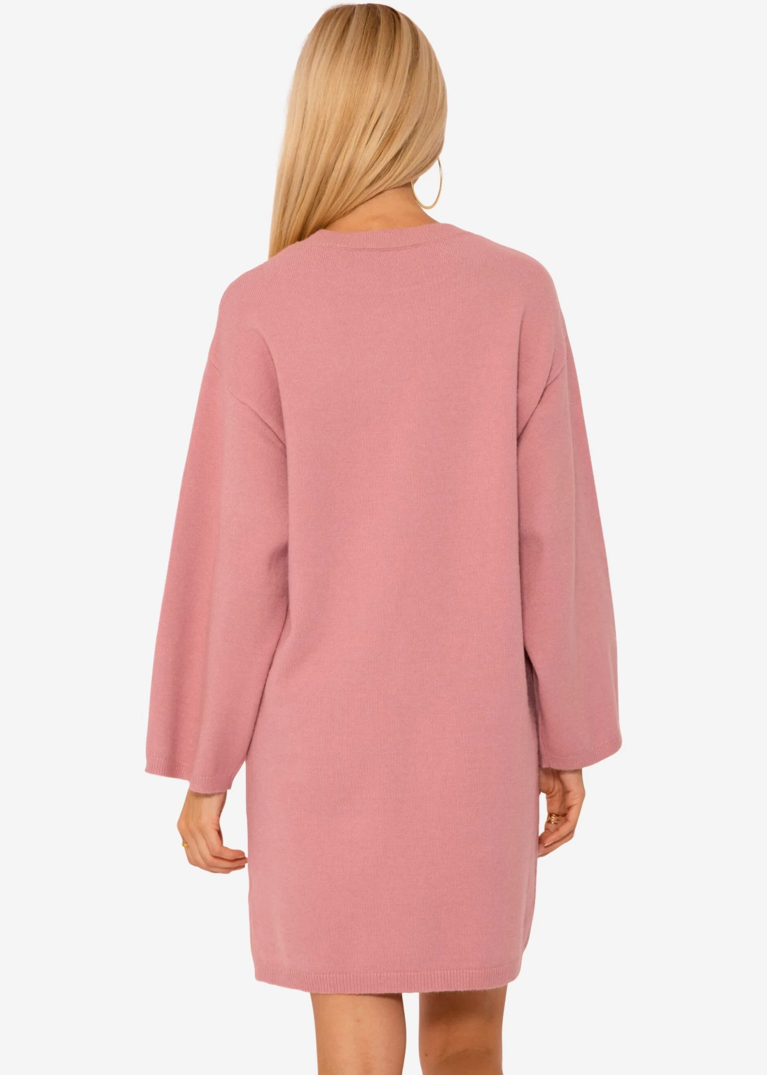 Oversize Kleid In Strick - Altrosa 8 Oversize Kleid In Strick - Altrosa – Bild 6