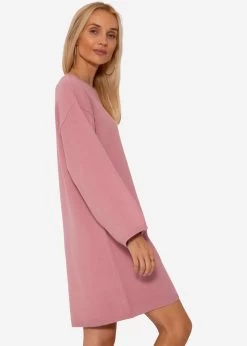 Oversize Kleid In Strick - Altrosa 19 Oversize Kleid In Strick - Altrosa -Sassyclassy SassyClassy oversize strickkleid altrosa S3206B5976 7