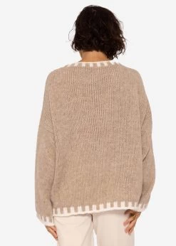 Pullover Mit Offwhite Details, Beige -Sassyclassy SassyClassy pullover mit offwhite details S3207B6028 4ED1OYAaNtgDQ9