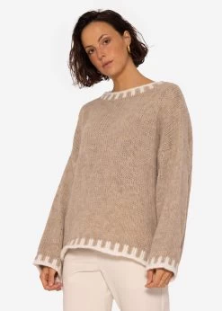Pullover Mit Offwhite Details, Beige -Sassyclassy SassyClassy pullover mit offwhite details S3207B6028 5qtogkwMsUVnrD
