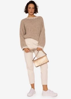 Pullover Mit Offwhite Details, Beige -Sassyclassy SassyClassy pullover mit offwhite details S3207B6028 9vkGusIxpVieEp