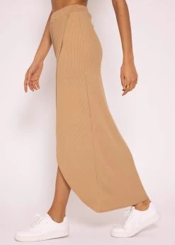 Rip Jersey-Rock Mit Wickel-Optik, Camel -Sassyclassy SassyClassy rip jersey rock mit wickel optik camel S3204B5823 5