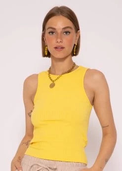 Rip Jersey Top, Gelb -Sassyclassy SassyClassy rip jersey top gelb S3204B5862 6