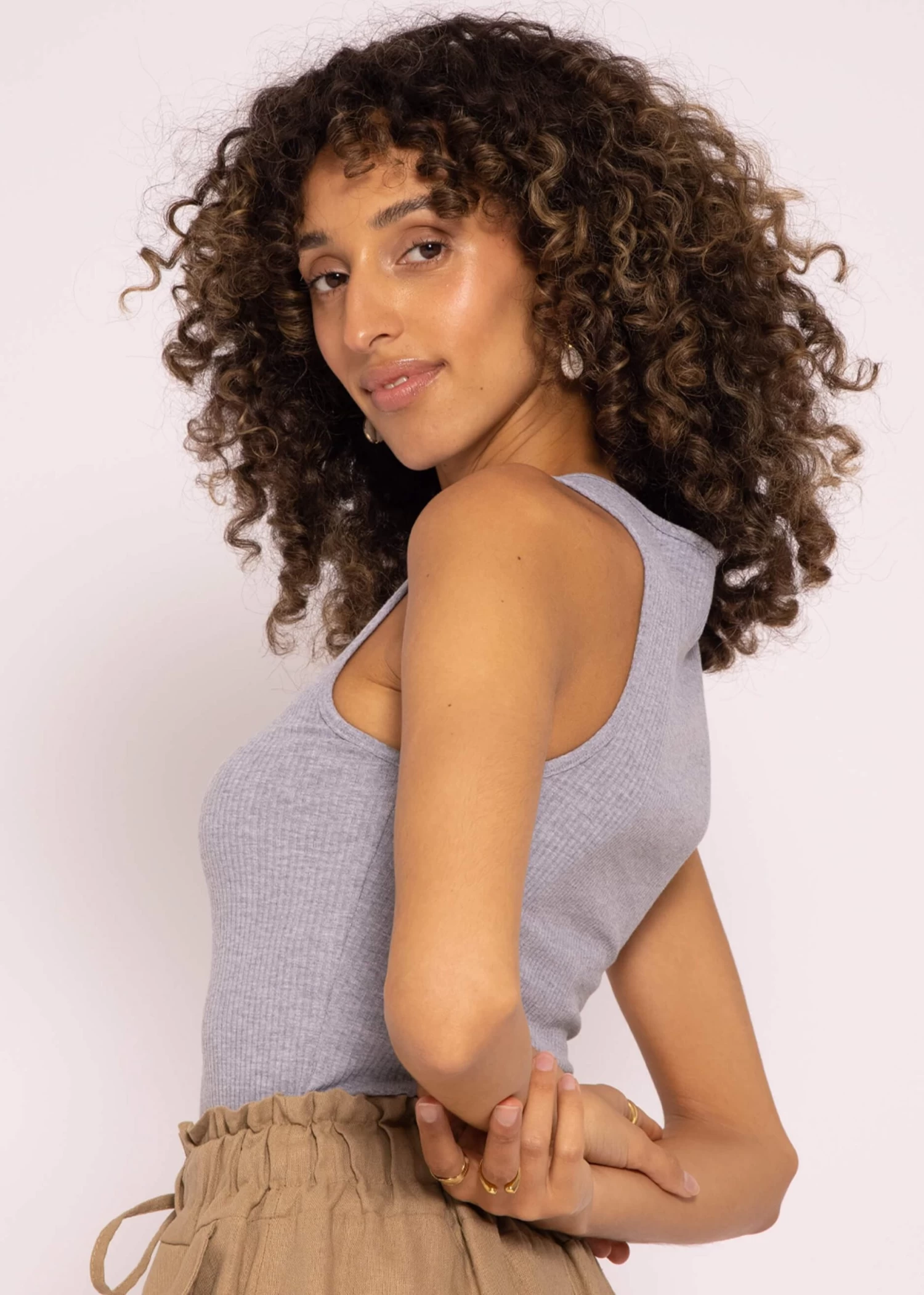 Rip Jersey Top, Grau 8 Rip Jersey Top, Grau – Bild 6