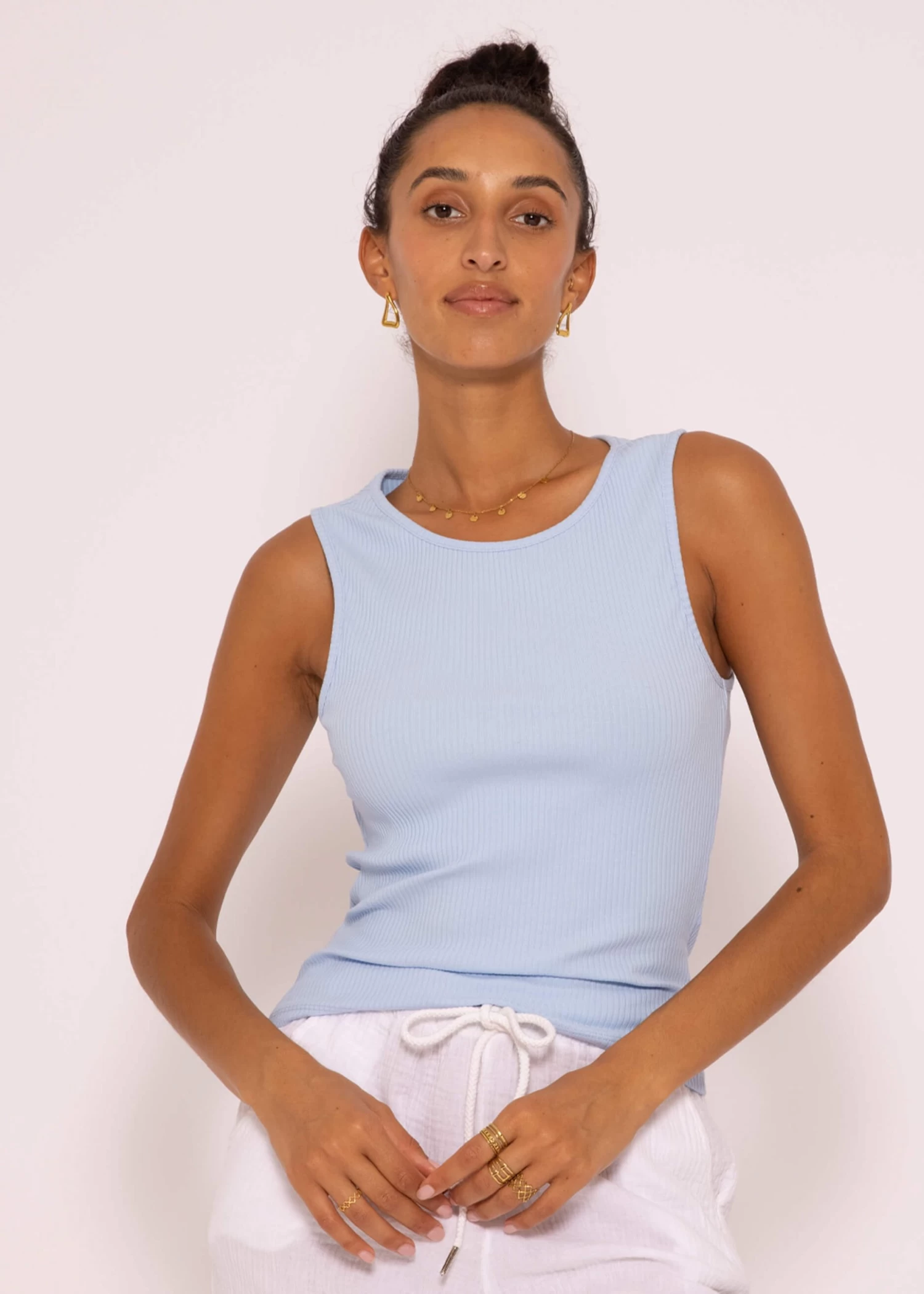 Rip Jersey Top, Hellblau 9 Rip Jersey Top, Hellblau – Bild 7