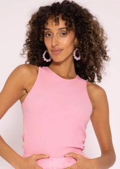 Rip Jersey Top, Rosa -Sassyclassy SassyClassy rip jersey top rosa S3204B5863 7