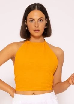 Rückenfreies Musselin Top, Orange 18 Rückenfreies Musselin Top, Orange -Sassyclassy SassyClassy ruckenfreies musselin top orange S3204B5799 3