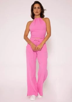 Rückenfreies Musselin Top, Pink -Sassyclassy SassyClassy ruckenfreies musselin top pink S3207T6120 4