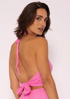 Rückenfreies Musselin Top, Pink -Sassyclassy SassyClassy ruckenfreies musselin top pink S3207T6120 8