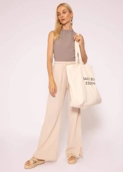 Rückenfreies Musselin Top, Taupe -Sassyclassy SassyClassy ruckenfreies musselin top taupe S3205B5941