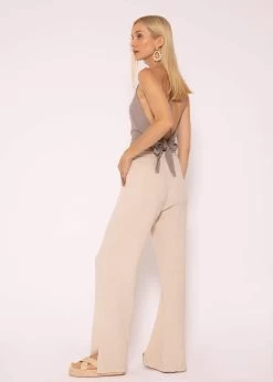 Rückenfreies Musselin Top, Taupe -Sassyclassy SassyClassy ruckenfreies musselin top taupe S3205B5941 2